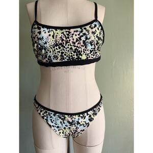 Target Xhiliration Multicolor Cheetah Print 2-piece Set Bikini Medium